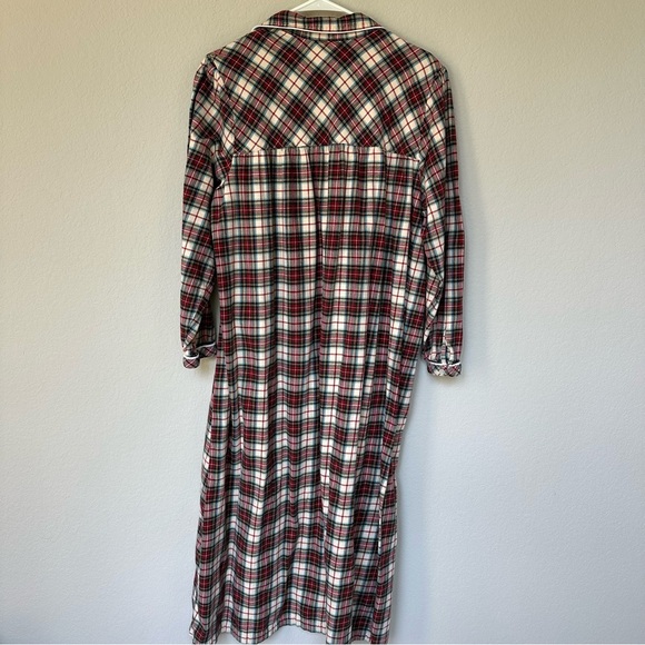L.L. Bean Women's Scotch Plaid Stewart Nightgown Pajamas L - Picture 2 of 11